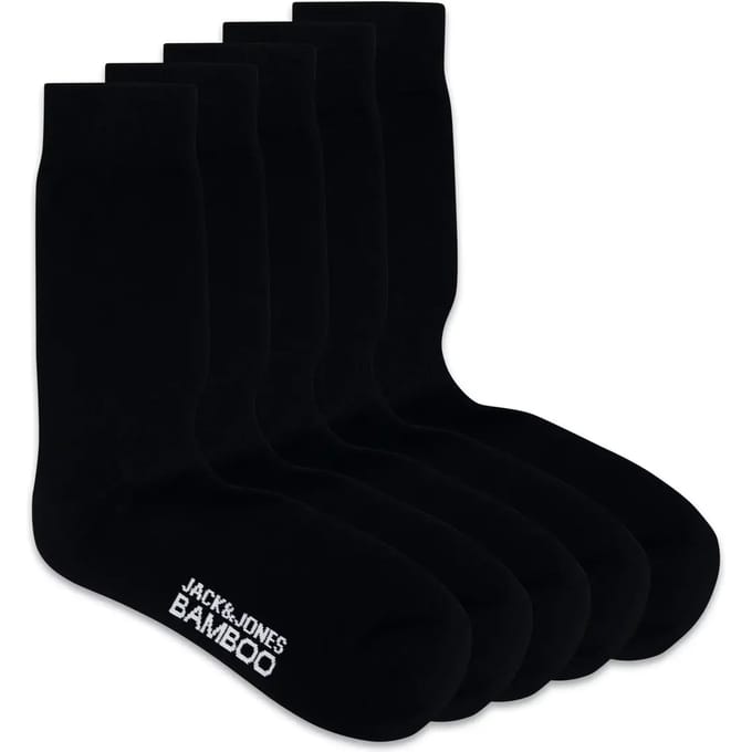 JACK&JONES JACBASIC BAMBOO SOCK 5-PACK Heren Sokken (regular) -  Maat ONE SIZE