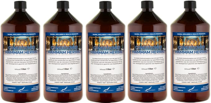 Hairconditioner Hammam Herbal 1 liter met dop - set van 5 stuks