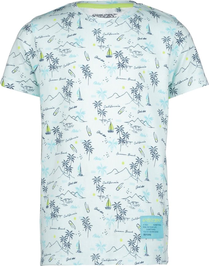 4PRESIDENT T-shirt jongens - Palm Trees AOP - Maat 92