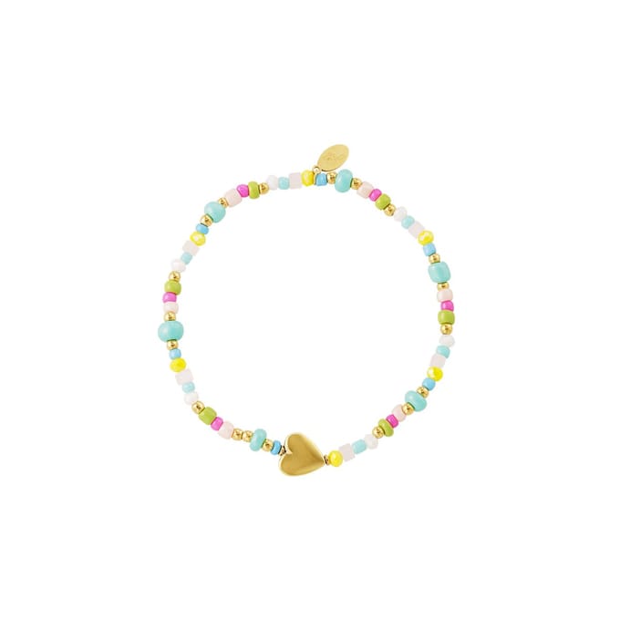Armband - Kleurrijk - Hart - Summer Girls Collection