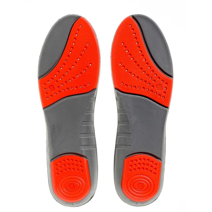 Sorbothane Double Strike-inlegzolen 8 UK rood/grijs