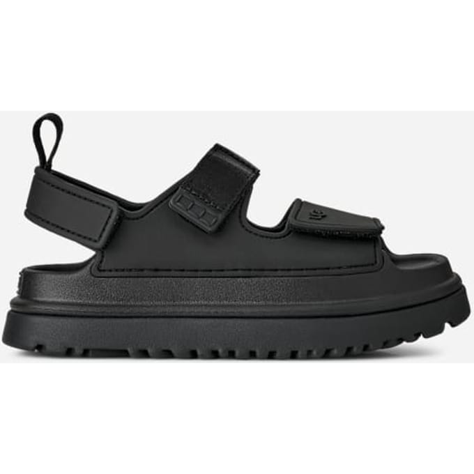 UGG® GoldenGlow Sandal for Kids in Black, Size 13K, Polyurethane/Textile/Polyester