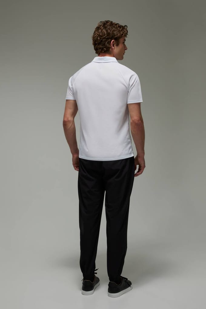 Actieve Regular Fit Golfjoggingbroek Met Boordjes | Black | Size Small