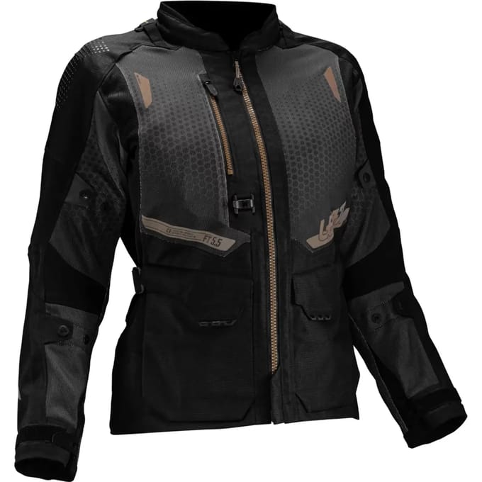 Leatt ADV FlowTour 5.5 Dames Stealth Zwart Textieljas - Jas
