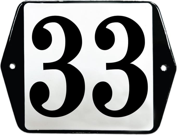 Emaille huisummer model oor - 33