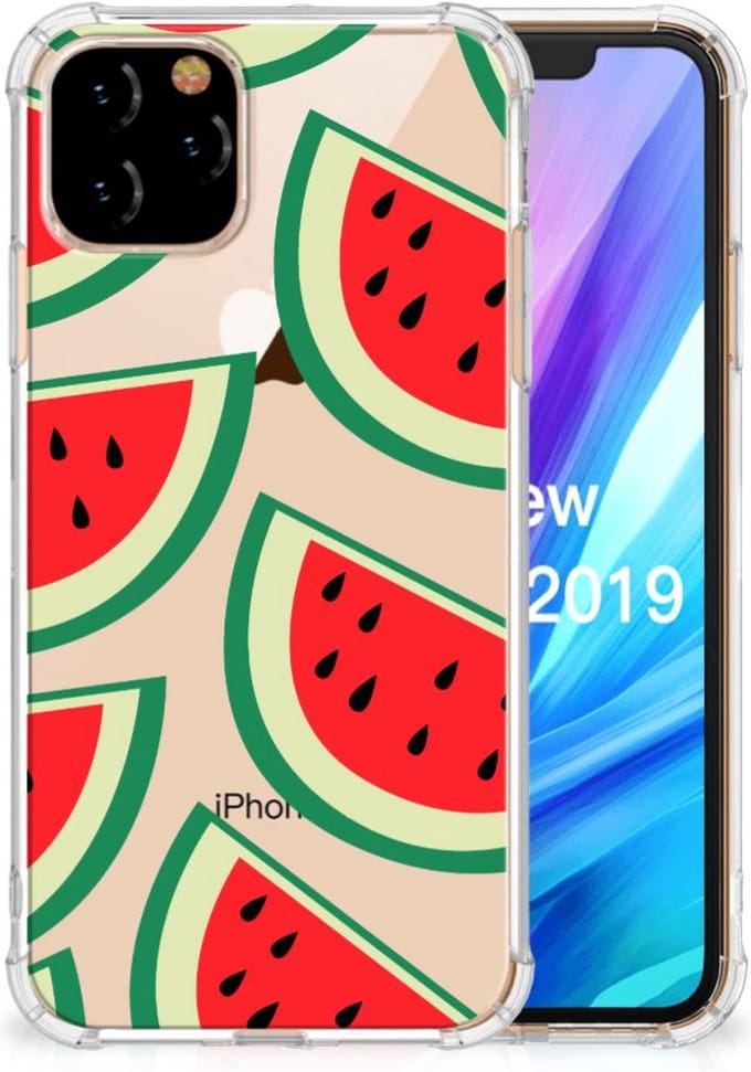TPU Case Anti-Shock voor Apple iPhone 11 Pro Beschermhoes Watermelons