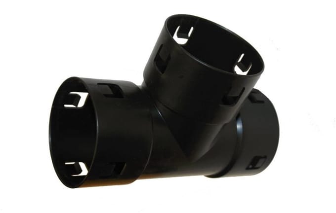 Drainage T-stuk 60mm klikverbinding