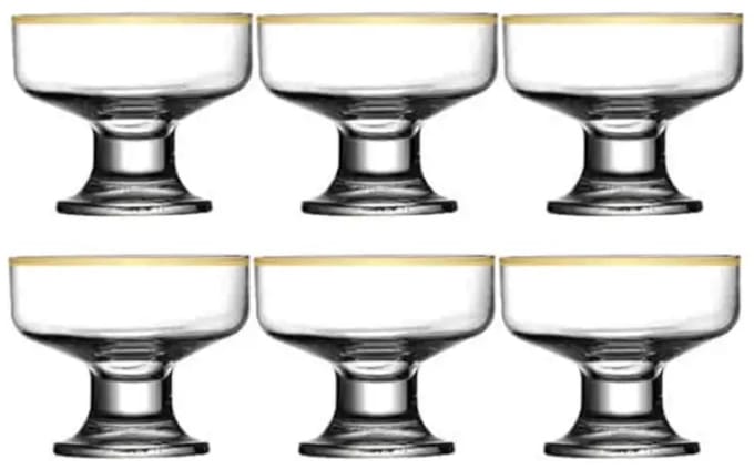 Paşabahçe Ice ville Dessertschalen - 6 stuks - 81 mm - Glas