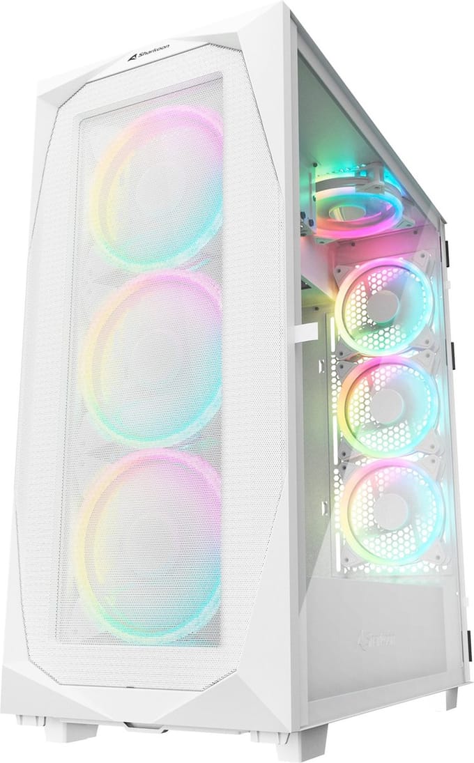 Sharkoon REV300 - tower - extended ATX - Case - Tower - Wit