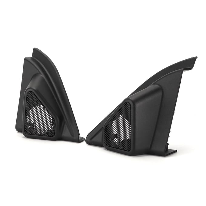 2 stuks Auto Deur Tweeter Luidspreker Afdekking Sierlijst Luidspreker Decor Vervanging voor LevinCorolla 2014?2019 black