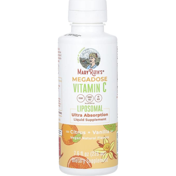 MaryRuth's, Megadose Vitamine C liposomale, Agrumes + Vanille, 7,6 fl oz (225ml)