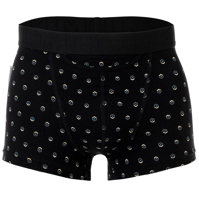 HOM - Gabriele #2 Boxer briefs H01 - 2p - Black/Black print - mannen - S