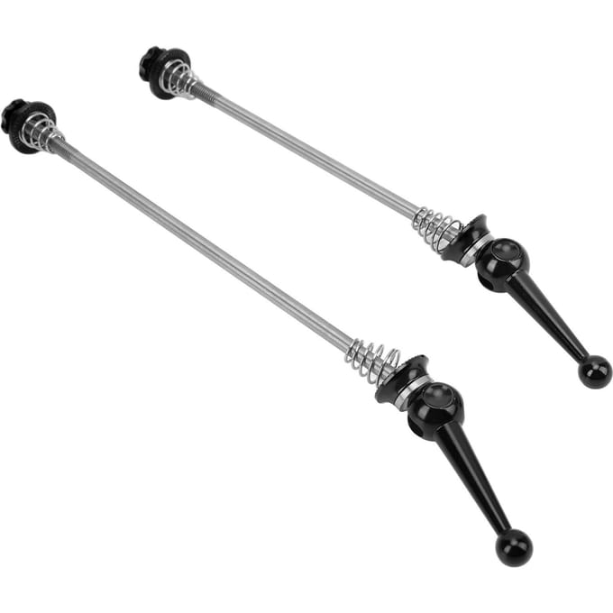 CANSUCC 2 pièces Axe de roue de vélo Alliage d'aluminium Blocage rapide Tige en alliage de titane pour Montagne gray
