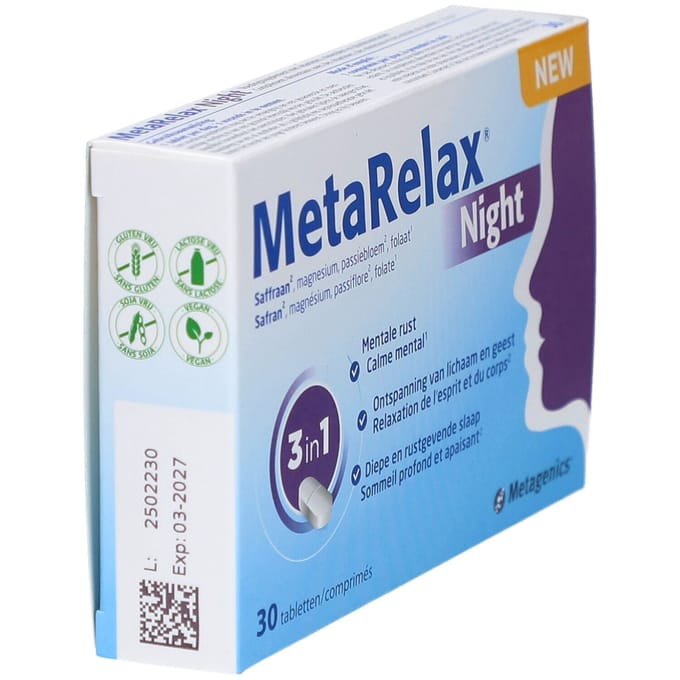 MetaRelax® Night 30 Gecomprimeerde tabletten