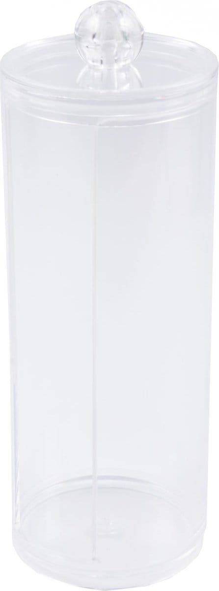 Benson Organizer Wattenschijfjes - Transparant - Ø 6.9 x 18.7 cm