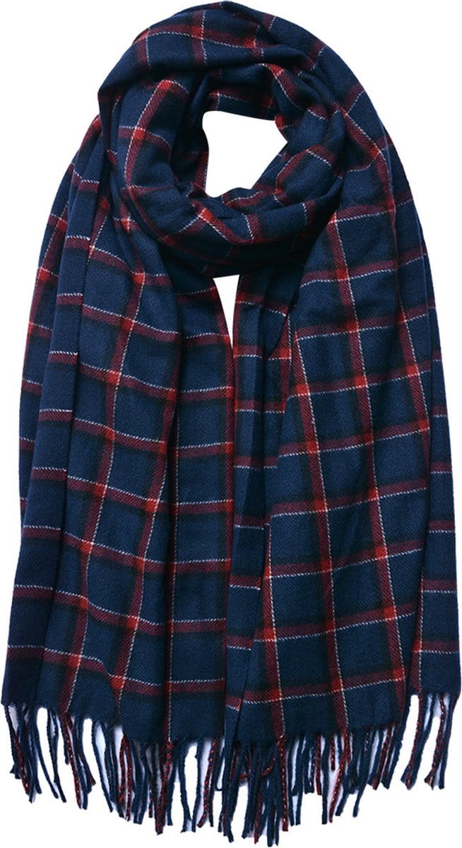 Juleeze Wintersjaal Dames 70x180 cm Blauw Polyester