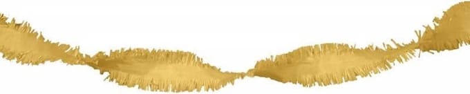Wefiesta Slinger 600 Cm Crêpepapier Goud