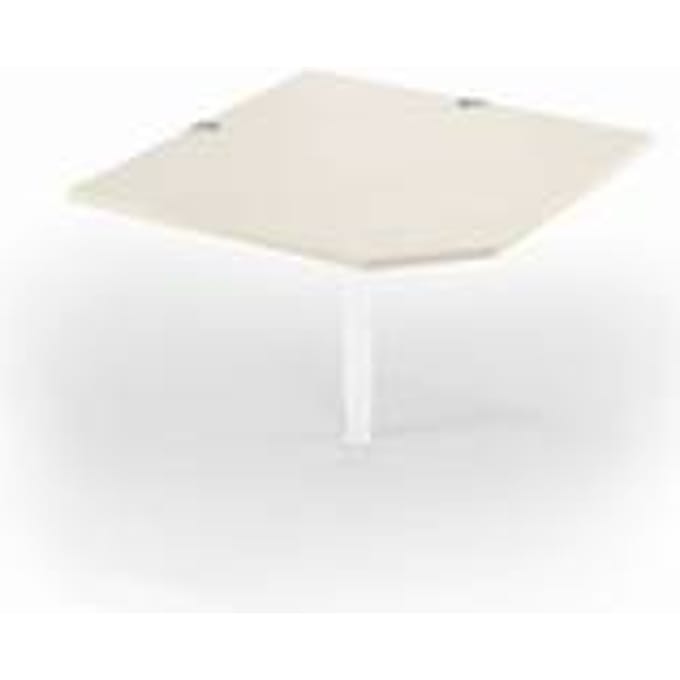 Schäfer Shop Select schuin werkblad PLANOVA BASIC, B 1000 x D 1000 mm, ahorn decor/wit