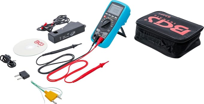 Digitale multimeter met USB-aansluiting en automatische bereikselectie
