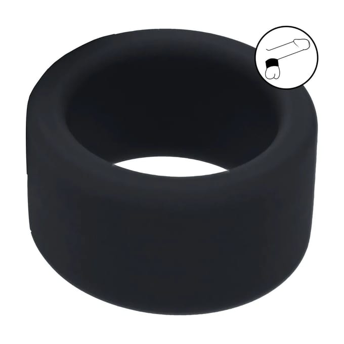 Liquid Silicone Ball Strap - M - 34mm - Black