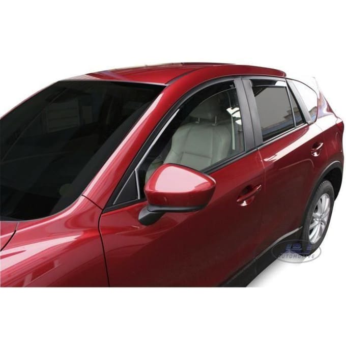 Déflecteurs d'air - J&amp;J AUTOMOTIVE - Mazda CX-5 - Fumé - Installation facile - Acrylique renforcé