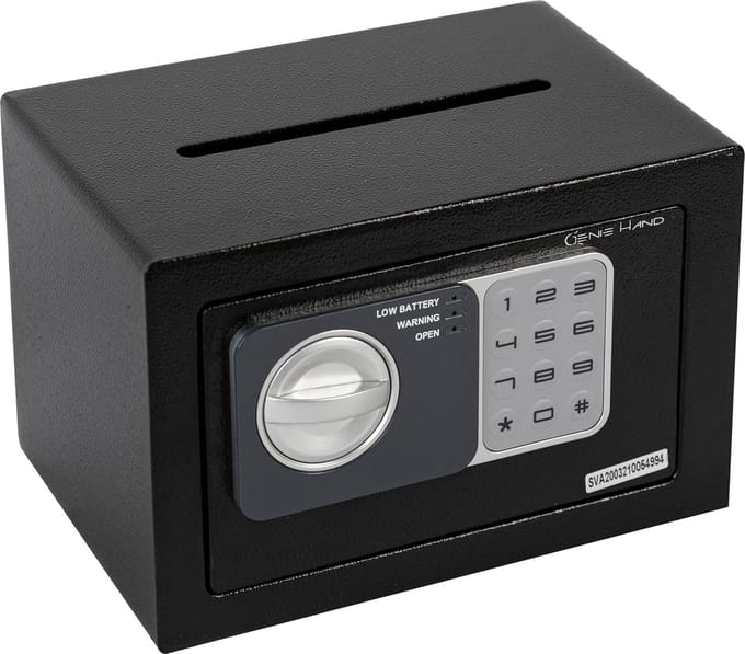 Elektronische Kluis met Combinatiecode en Sleutelslot | Antistuitsysteem voor Veiligheid