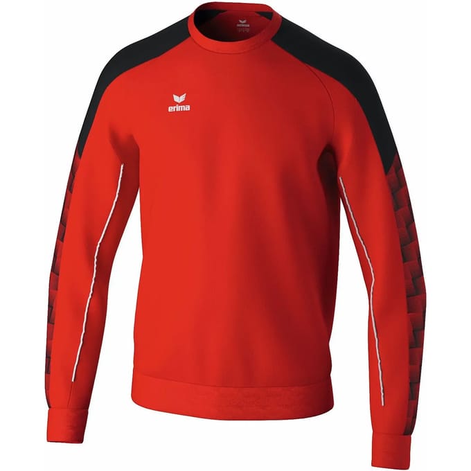 Erima Evo Star Sweatshirt Kinderen - Rood / Zwart | Maat: 140