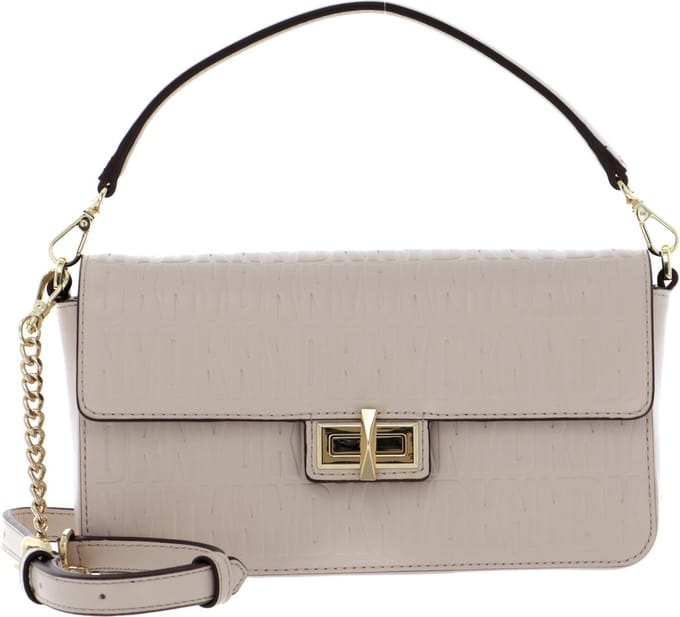 DKNY Schoudertas Avondtas Jojo Flap Bag Eggshell Beige