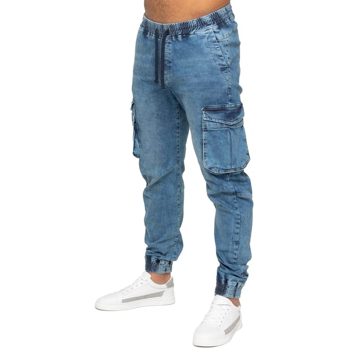 Enzo | Heren Cargo Jogger Jeans