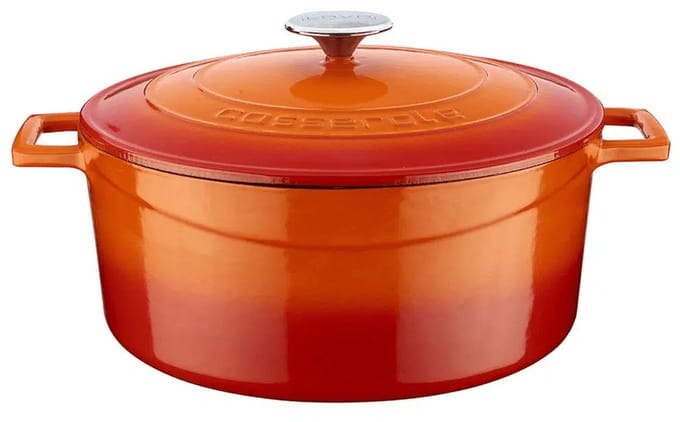 Lava Braadpan - 28 cm - 6.71 liter - Gietijzer - Oranje