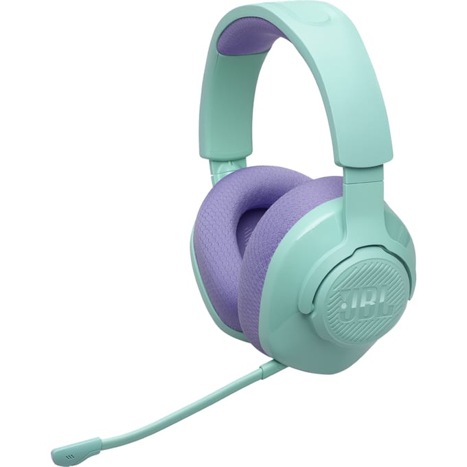 JBL Quantum 360 - Draadloze Gaming Headset - Over-ear - Surround Sound - Afneembare Microfoon - Blauw