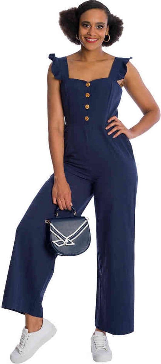 Banned - Cute Playsuit - M - Donkerblauw