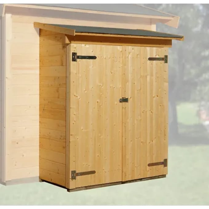 Weka Aanbouwkast Gebeitst + Vloer 65x128cm