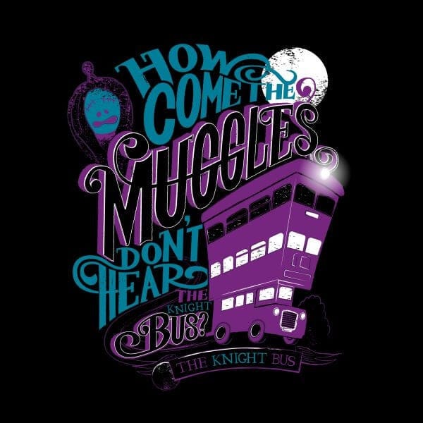 Harry Potter Knight Bus dames t-shirt - Zwart - M