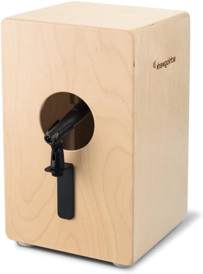 Cajon Microfoon Houder - Muziek Accessoire - Live Optredens - Universele Schroefdraad - 168 Gram - Zwart