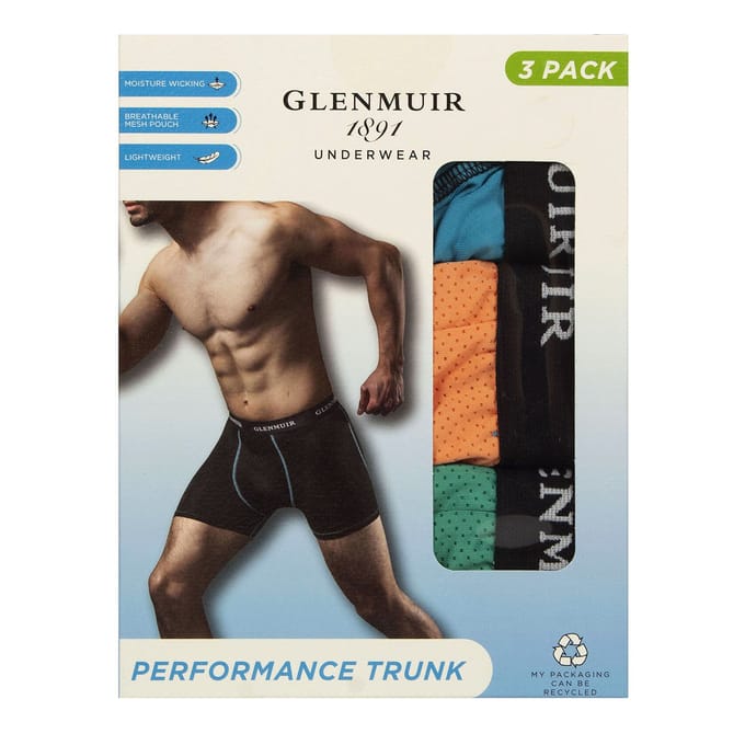 3-Pack Heren Performance Boxershorts | Ademend Rekbare Sport Pasvorm Ondergoed