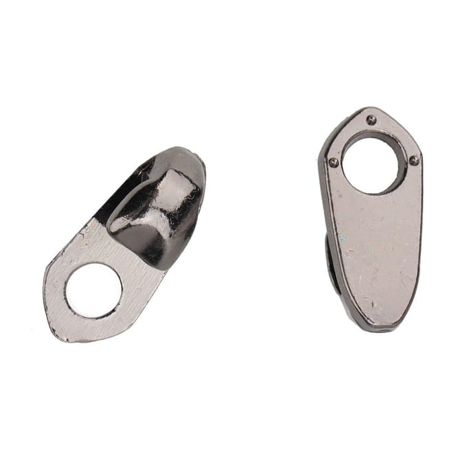 20Set Legering Veterhaken Veterbeslag met Klinknagels voor ReparatieCampWandelKlim Accessoires(#4 gray