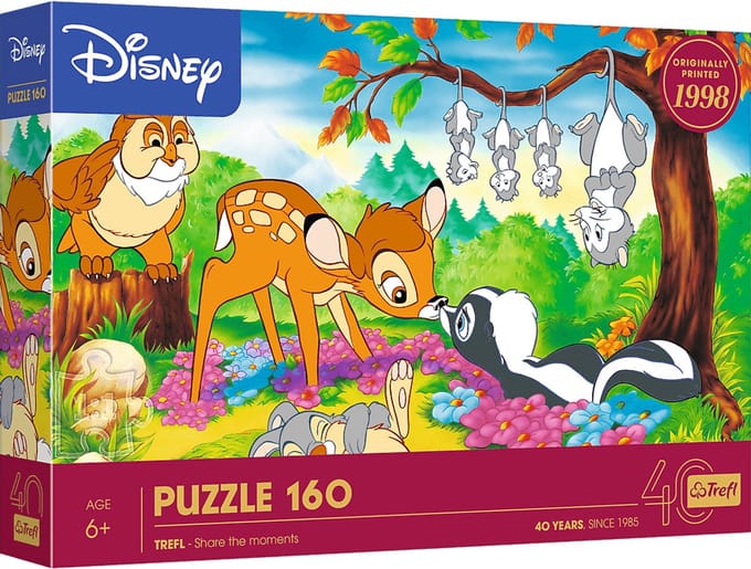 Trefl puzzel - Disney Bambi en bosvrienden - 160 stukjes - FSC karton.
