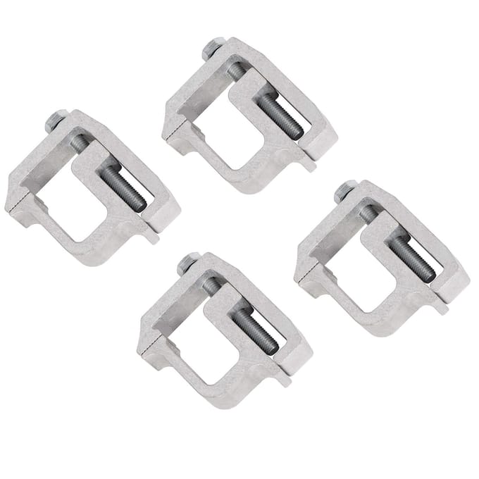 Set van 4 Montageklemmen voor Utility Rail Systeem voor Truck Cap Heavy Duty Bevestiging TL?2002 white
