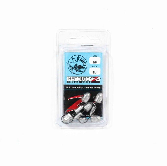 Tackle Tactics TT Headlockz Finesse Tête plombée 1/6 oz 1 5/paquet (3818) white