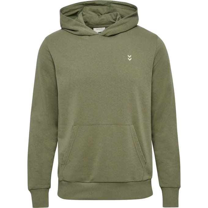 Hummel Heren Hoodie Capuchon Ronde Hals Kangoeroezak Ribboorden Modieus