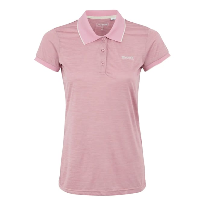 T-shirt Korte Mouwen Hiking Dames Roze Accenten