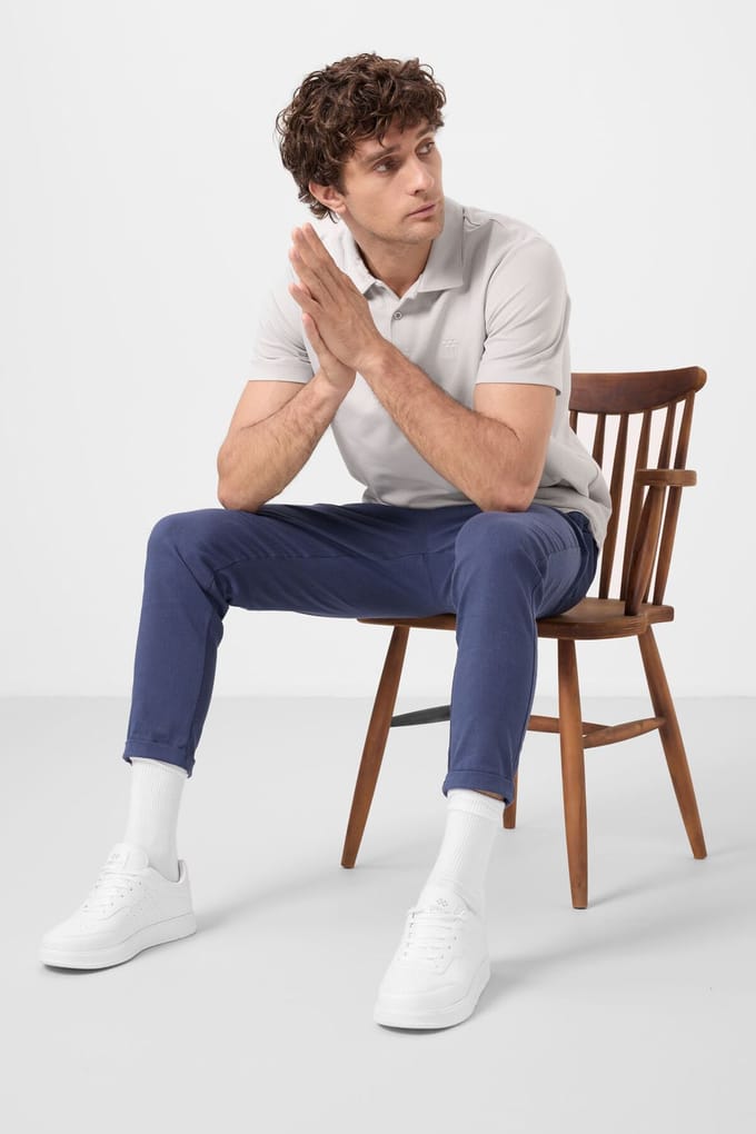 Heren Rechte Gabardine Chino's