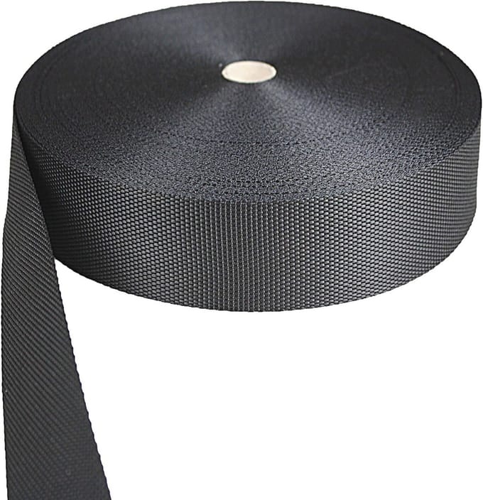 Gordelband polypropyleen zwart 40 mm breed