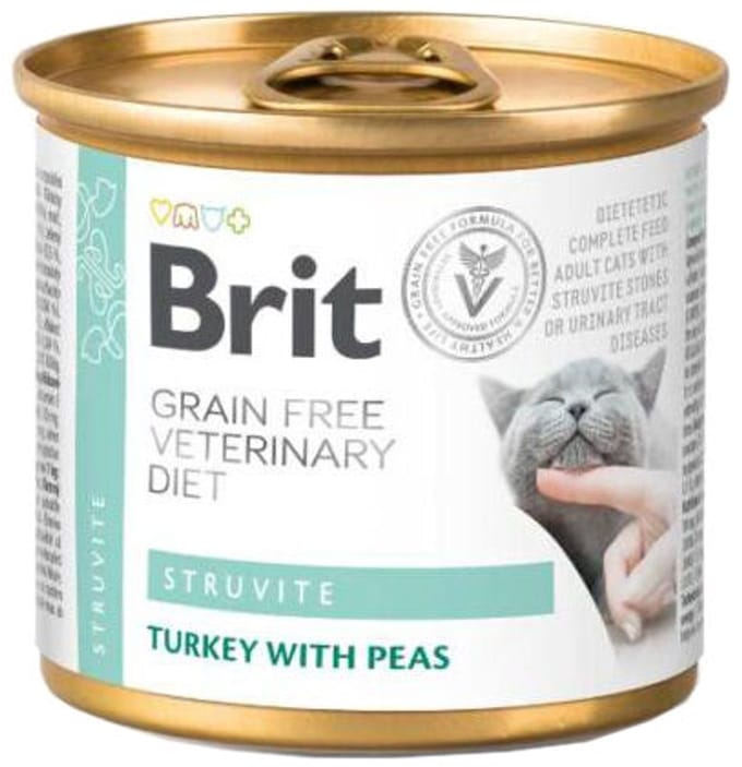 Brit Veterinary Diet Cat - Grain free - Struvite - Blik - 6 x 200 g