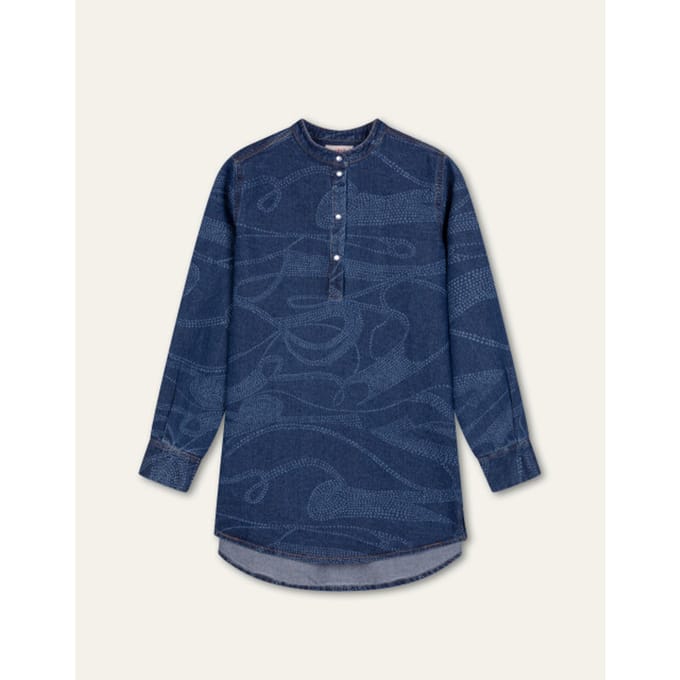 Oilily Berber Blouse- maat42 Blauw indigo