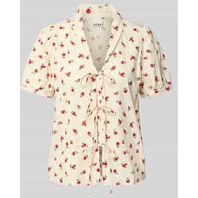 Regular fit blouse met vetersluiting, model 'ROSEY'
