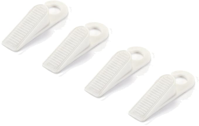 Rubber Deurstopper Deurstop | Deurvastzetter | Deurklem | Deurwig | SET van 4 - Wit