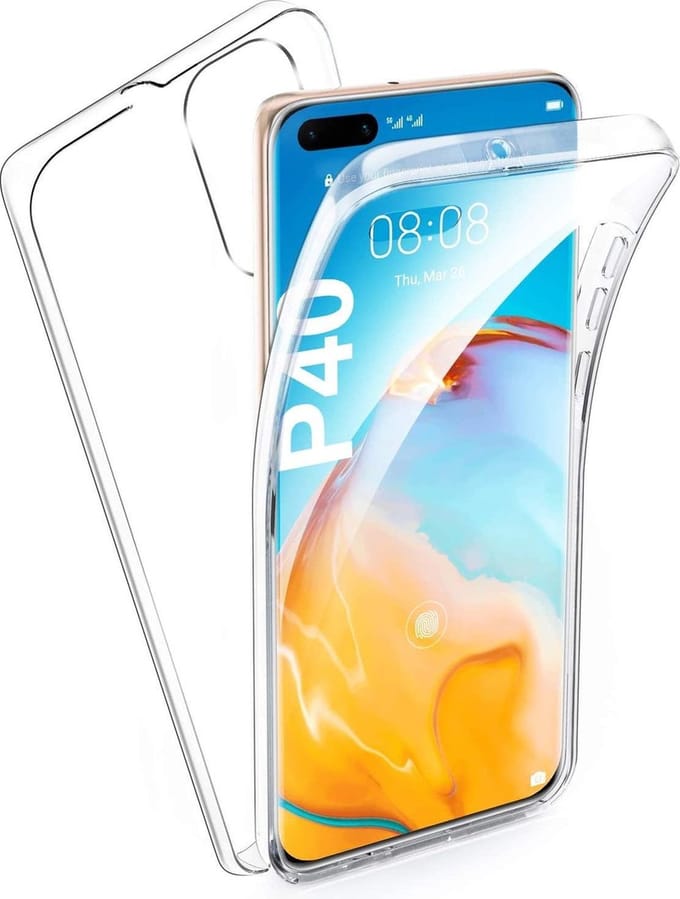 Huawei P40 - Dubbel zijdig 360° Hoesje - Transparant