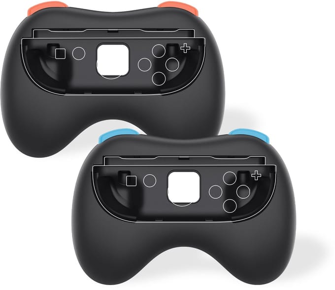 Freaks and Geeks - Joy-Con Controller Grips - Geschikt voor Nintendo Switch 2 - Ergonomisch - Zwart